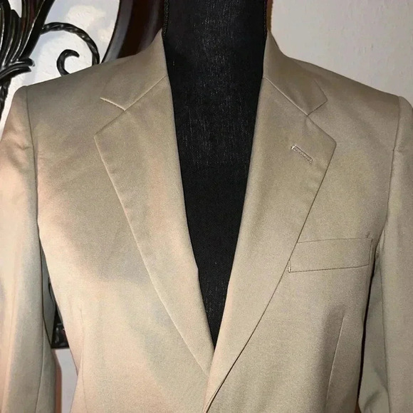 Brooks Brothers Women’s Tan Brookschool Poplin Blazer Size 14 - Picture 3 of 15